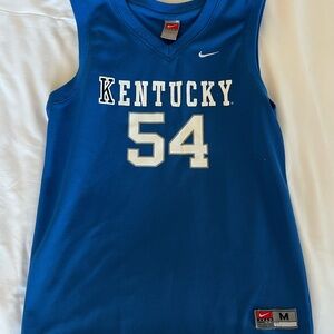 Nike Blue 'Kentucky' Basketball Jersey with Number 54